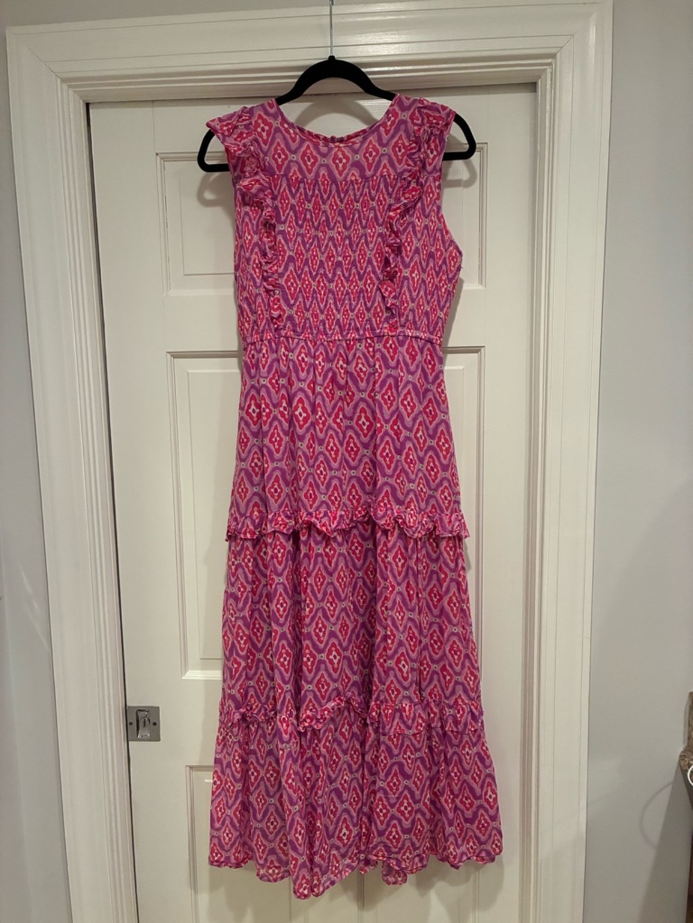 Banjanan Pink & Purple Patterned Maxi Dress